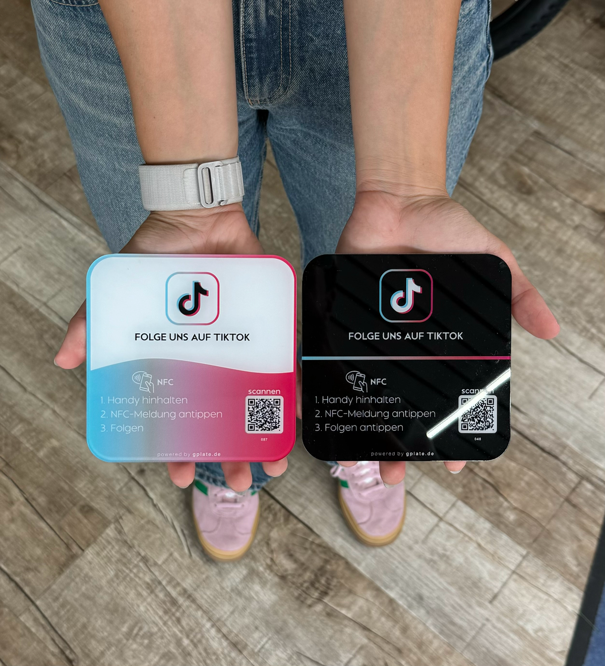 TikTokplate – NFC-Acrylplatte für dein TikTok-Profil